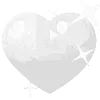 heart 💝 emoji 🤍