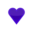 Heart emoji 💜
