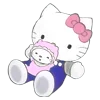 Telegram emoji «is hello kitty okay? ♡» 🐱