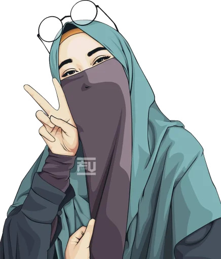 Эмодзи hijab-tyan ?