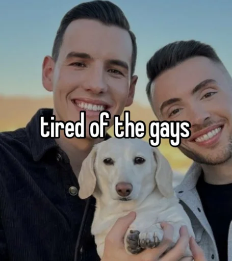 Стикер Telegram «homophobic dog» 👀