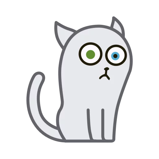 Telegram stiker «Hoover the Special Cat» 😳