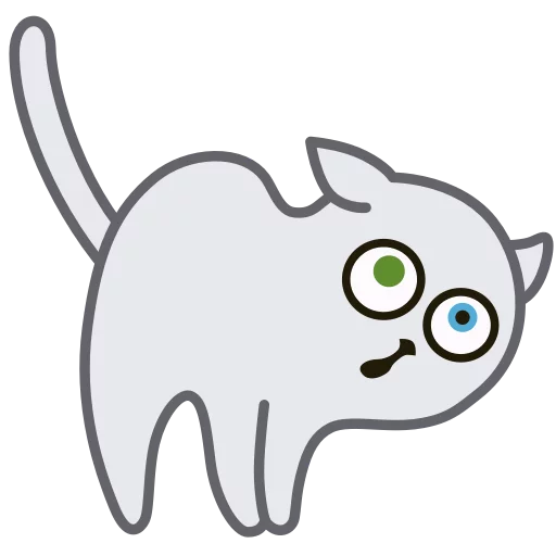 Telegram Sticker «Hoover the Special Cat» 😯