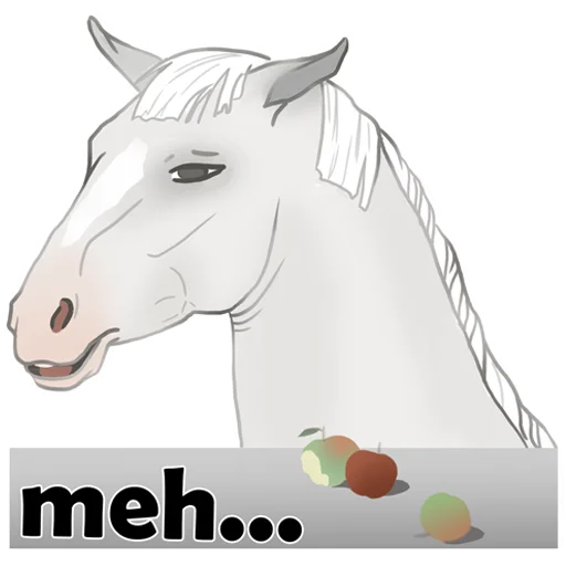 Horse Force emoji 😑