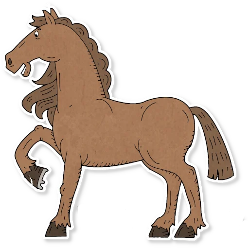 Telegram stiker «Конь огонь» 🐴