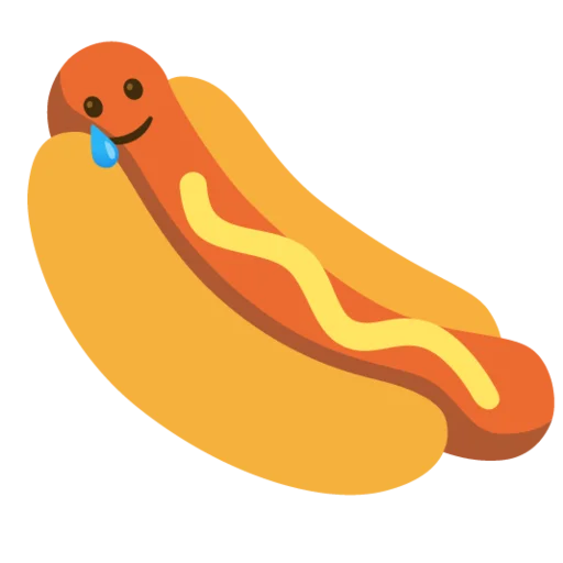 Емодзі hot dogi dog 🥲