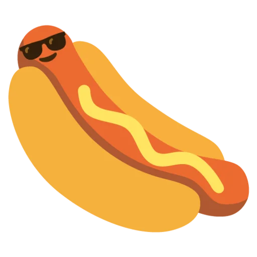 Эмодзи hot dogi dog 😎