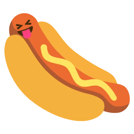 Эмодзи hot dogi dog 😜