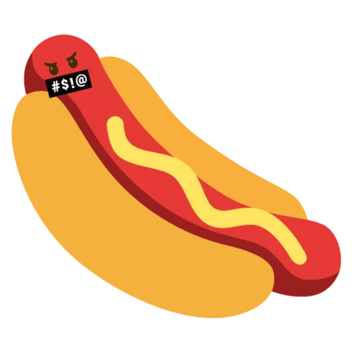 hot dogi dog emoji 🤬