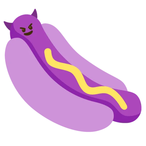 hot dogi dog emoji 😈