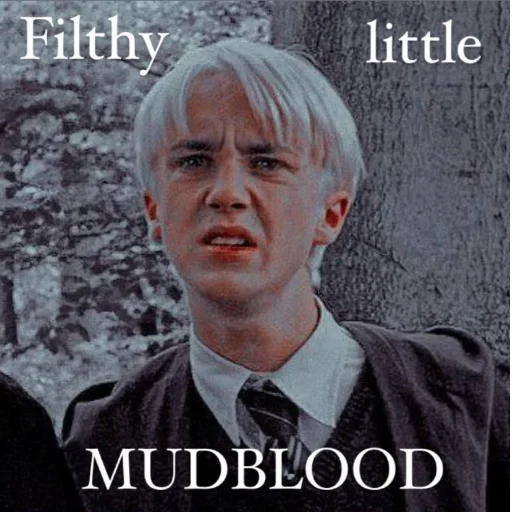 Telegram stiker «Fucking Draco Malfoy» 🖕