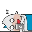 huobi bull animated sticker emoji 😳
