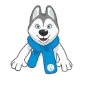 Ulayka the Husky emoji 👋