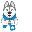 Ulayka the Husky emoji 😌