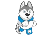 Ulayka the Husky emoji 🙅‍♂️