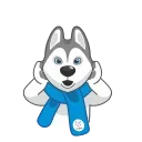 Ulayka the Husky emoji 😳
