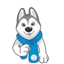 Ulayka the Husky emoji ❤️