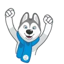 Ulayka the Husky emoji 👍