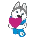 Ulayka the Husky emoji 💕