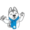 Ulayka the Husky emoji 🕺
