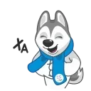 Ulayka the Husky emoji 🤣