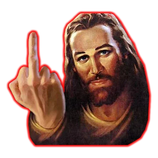 Telegram Sticker «Иисус Любит Тебя» 🙁