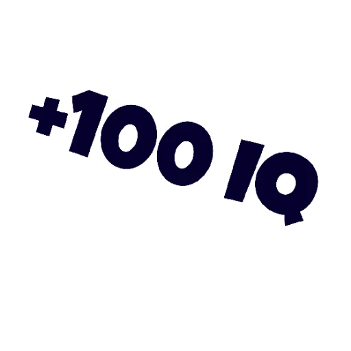 Telegram stiker «IQ» 😄