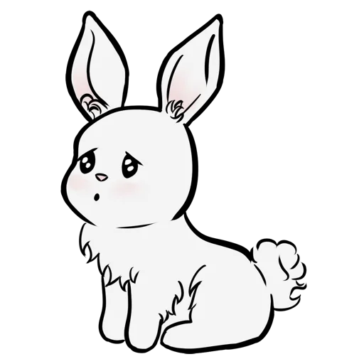 little bunny stiker 😲