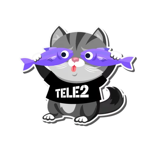 Telegram stiker «I love Tele2» ?