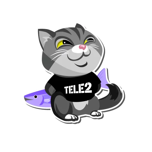 I love Tele2 emoji 😼