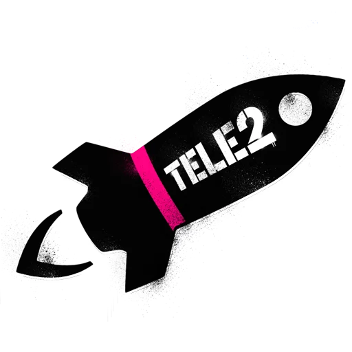 Стикер Telegram «I love Tele2» 🚀
