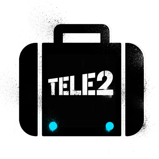 Telegram Sticker «I love Tele2» 💼