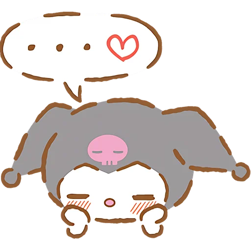 Telegram Sticker «Я люблю Куроми» ☺️