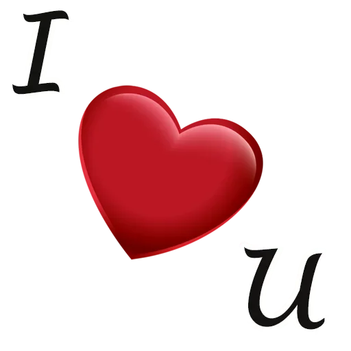 ❤ I love you stiker 😍