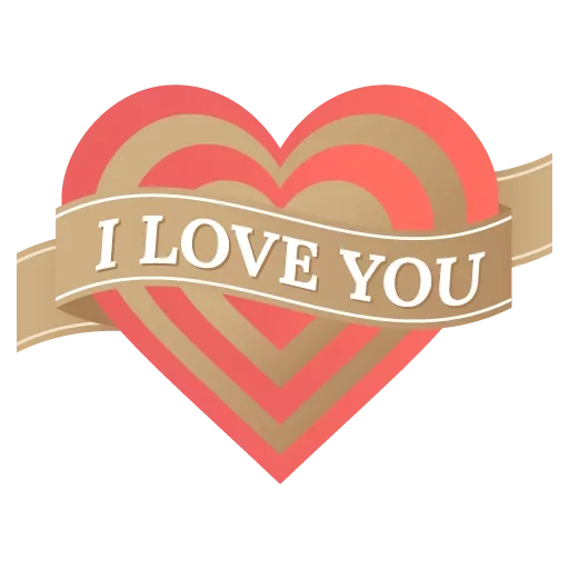 ❤ I love you sticker 💓