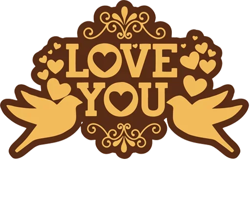 ❤ I love you stiker 💘