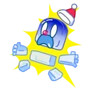 Ice Man emoji 😨