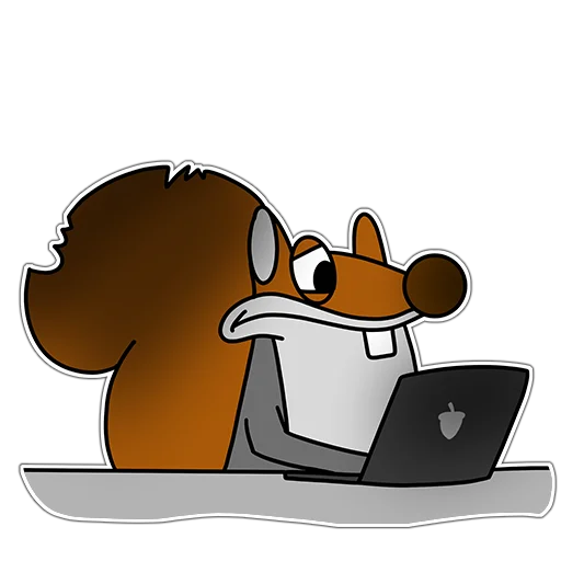 Стикер Telegram «Squirrels» 👨‍💻