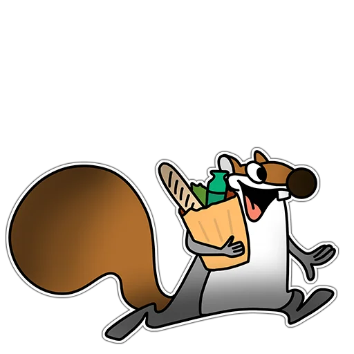 Стикер Telegram «Squirrels» 🥑