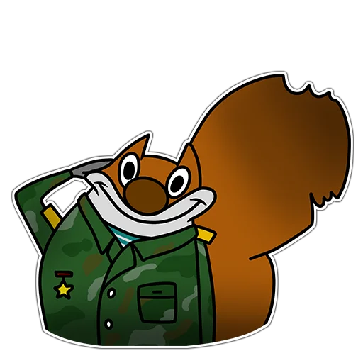 Telegram Sticker «Squirrels» 👮
