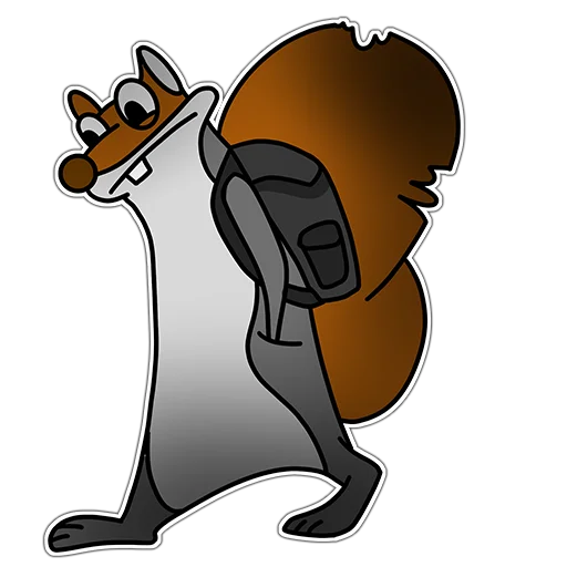 Стикер Telegram «Squirrels» 🚶