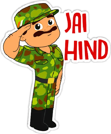 Стікер Indian Army (#Indian) •  🇮🇳