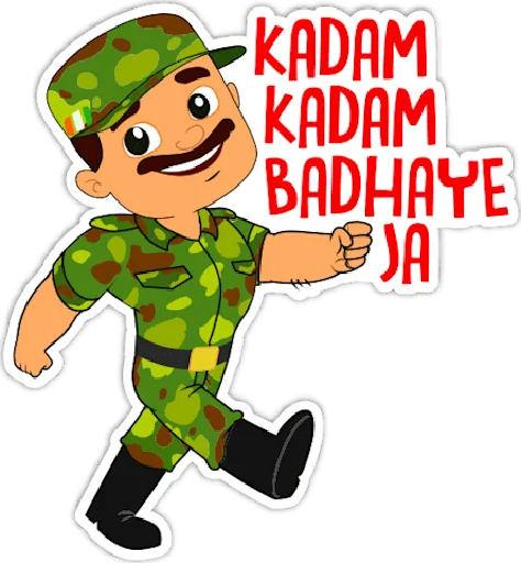 Telegram Sticker «Indian Army (#Indian) •» ??
