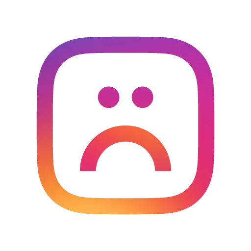 Стикер Telegram « Instagram Emojis» ☹