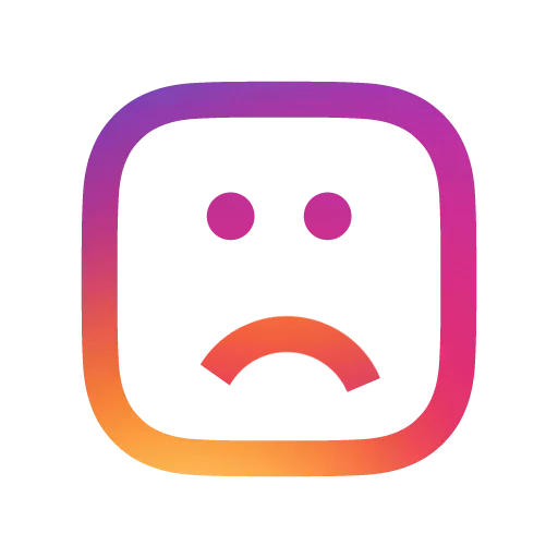 Стикер Telegram « Instagram Emojis» 🙁