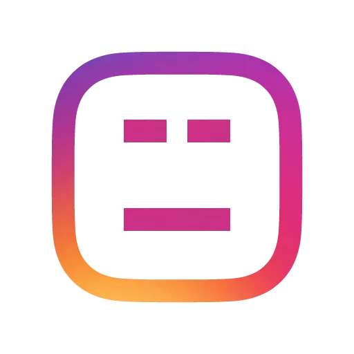 Telegram Sticker «Instagram Emojis» 😑