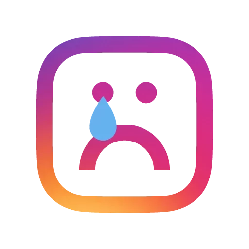 Стикер  Instagram Emojis 😢