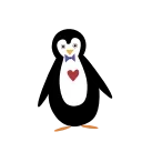 Introveted Penguin emoji 😙