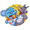 Емодзі телеграм Itchy and Scratchy