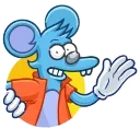 Емодзі телеграм Itchy and Scratchy